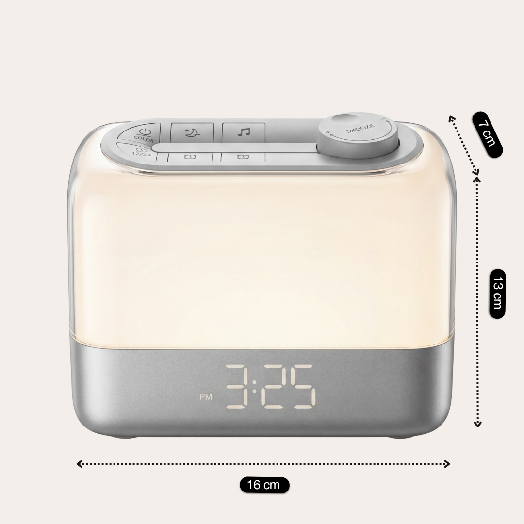 Modern Minimalist Sunrise Wake-Up Light Alarm Clock