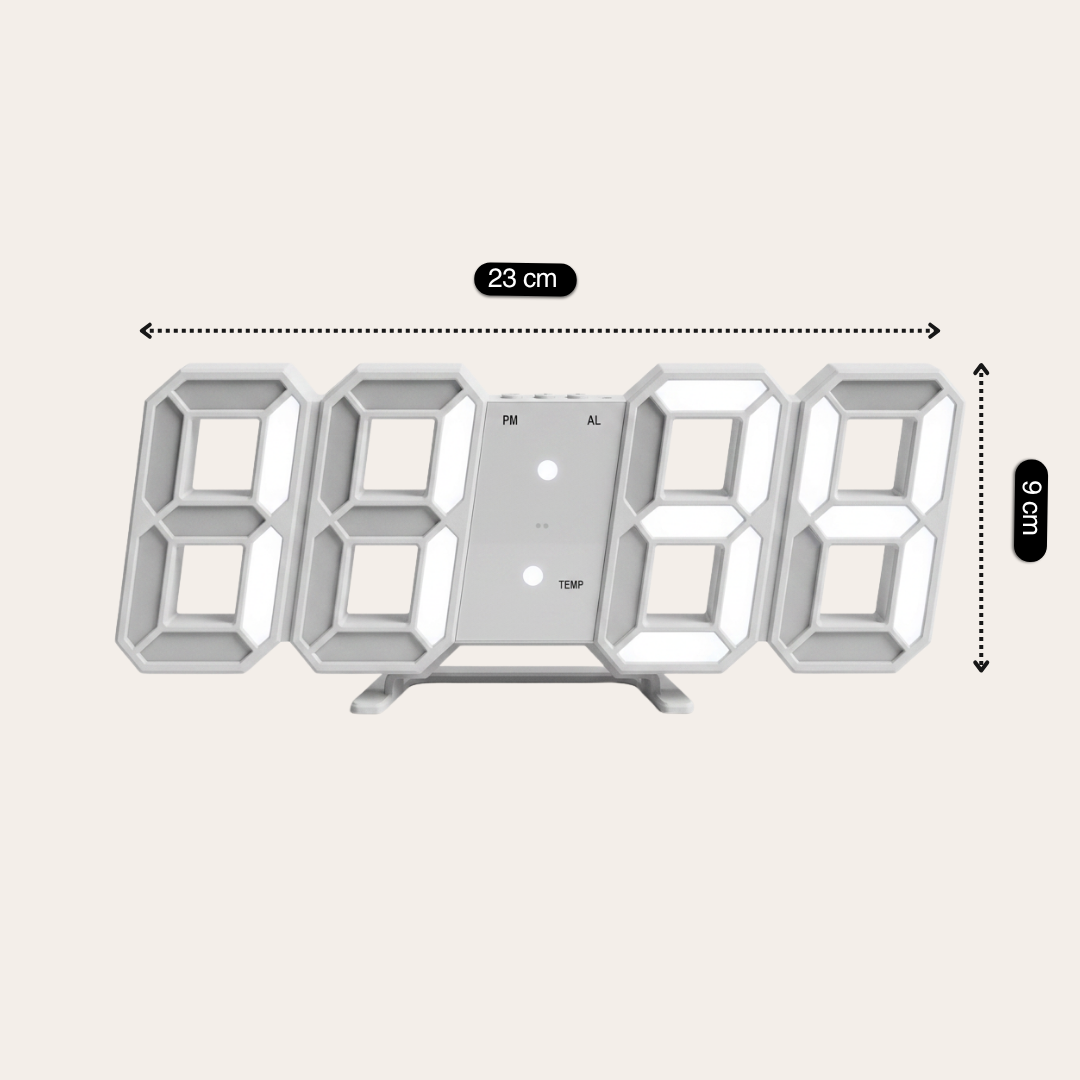 Modern 3D Digital LED Wall & Desk Clock