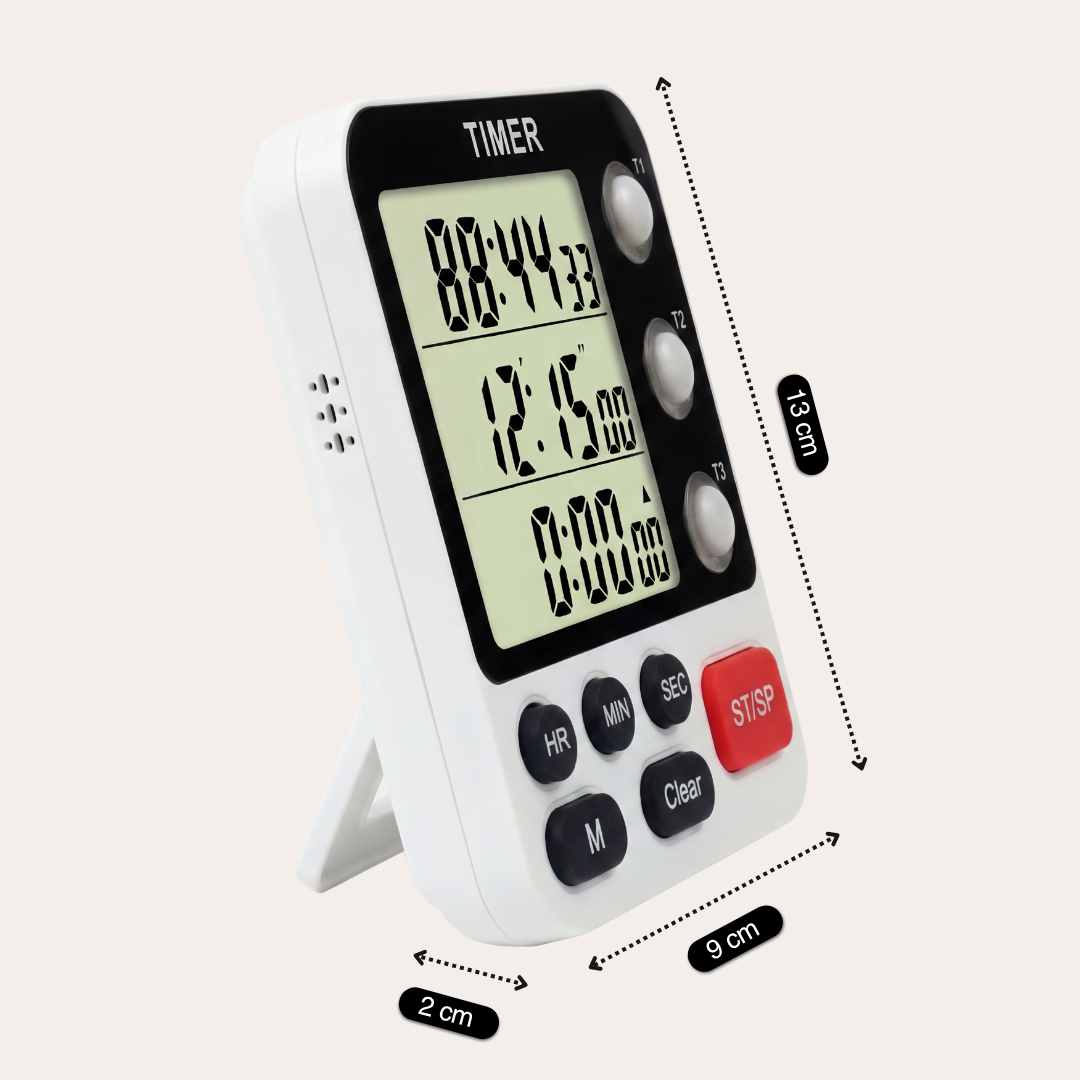 Triple Channel Digital Kitchen Timer