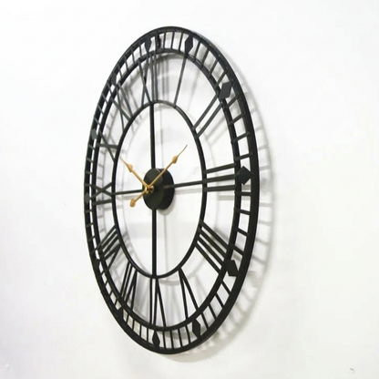 Modern Industrial Skeleton Wall Clock