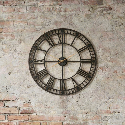 Modern Industrial Skeleton Wall Clock