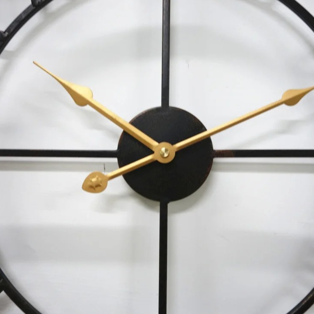 Modern Industrial Skeleton Wall Clock