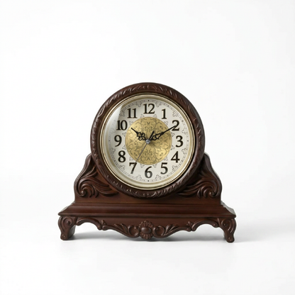 Vintage Wooden Mantel Clock