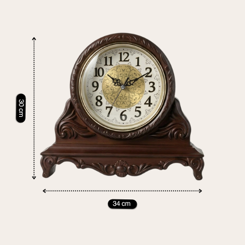 Vintage Wooden Mantel Clock