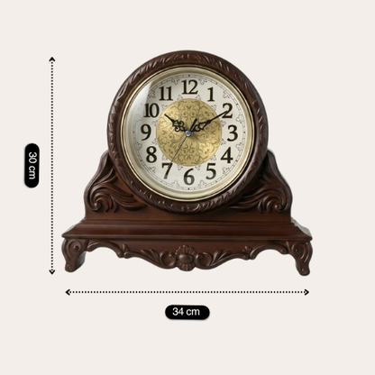 Vintage Wooden Mantel Clock