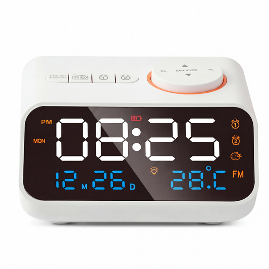 Rechargeable FM Radio Alarm Clock