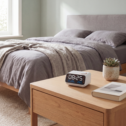 Rechargeable FM Radio Alarm Clock