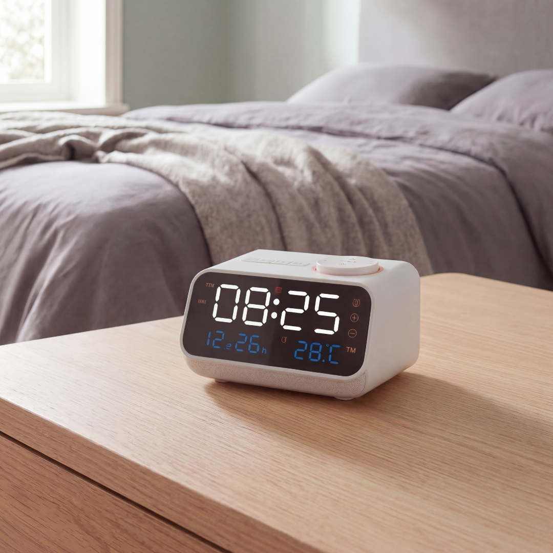 Rechargeable FM Radio Alarm Clock