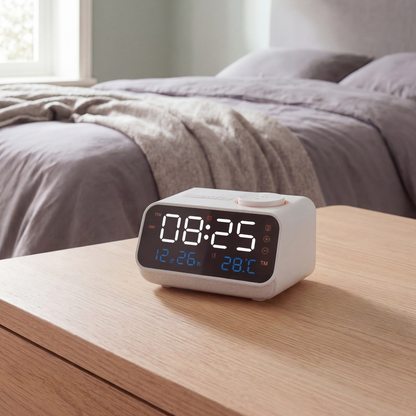 Rechargeable FM Radio Alarm Clock
