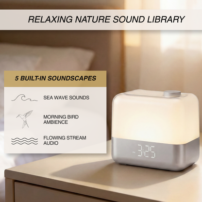 Modern Minimalist Sunrise Wake-Up Light Alarm Clock