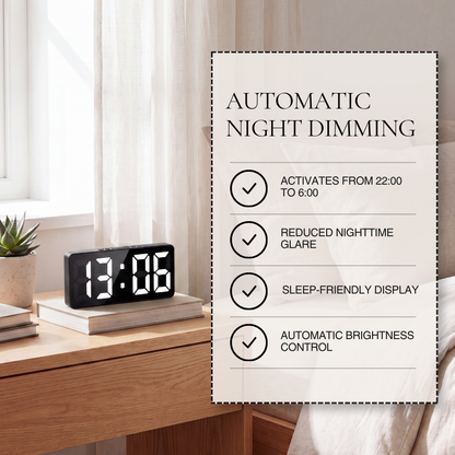 Modern Digital LED Desk Alarm Clock