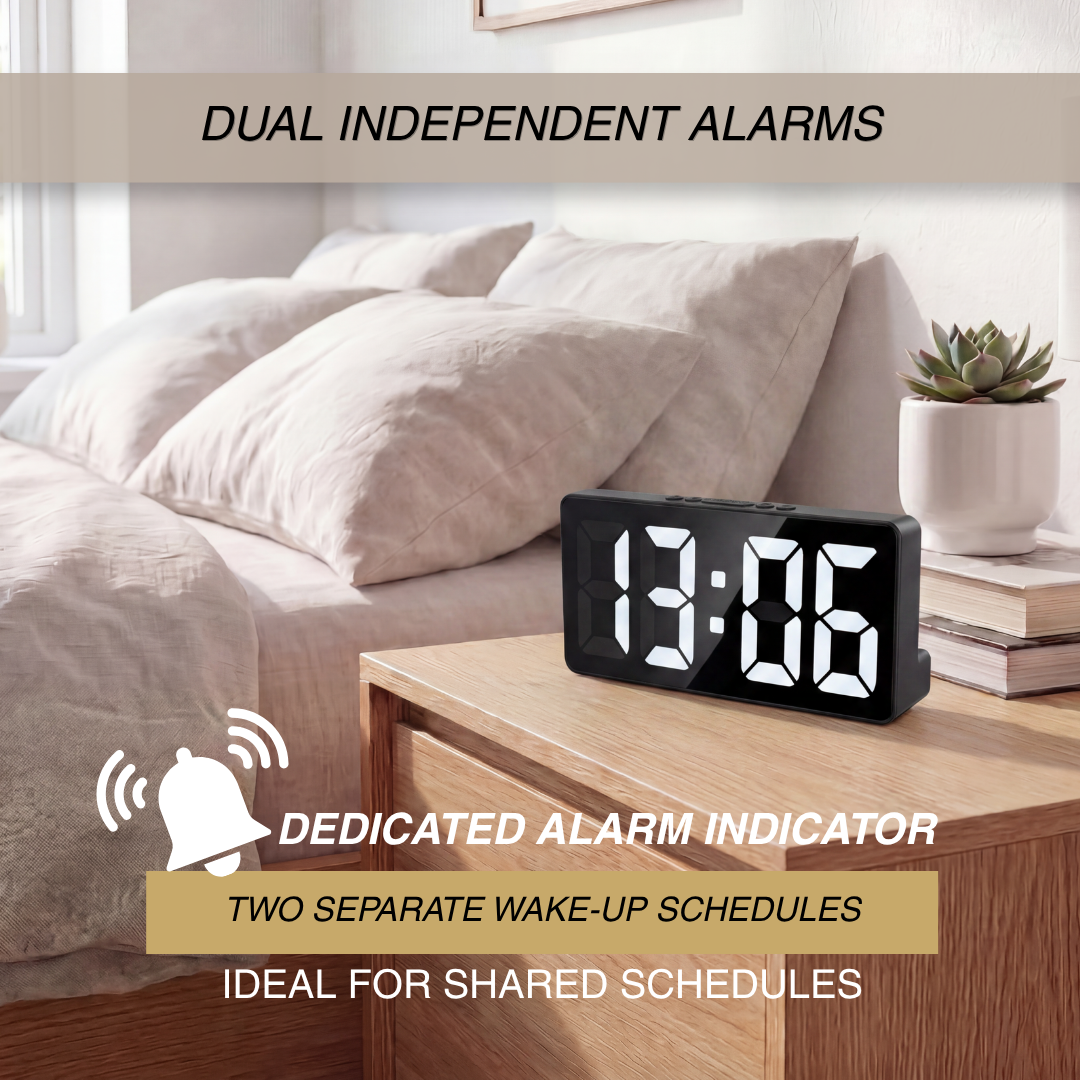Modern Digital LED Desk Alarm Clock