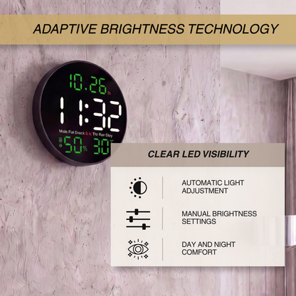 Modern Digital LED Wall Clock