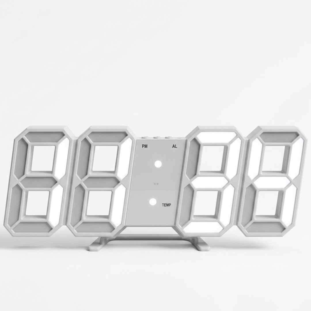 Modern 3D Digital LED Wall & Desk Clock