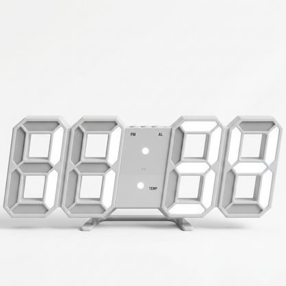 Modern 3D Digital LED Wall & Desk Clock