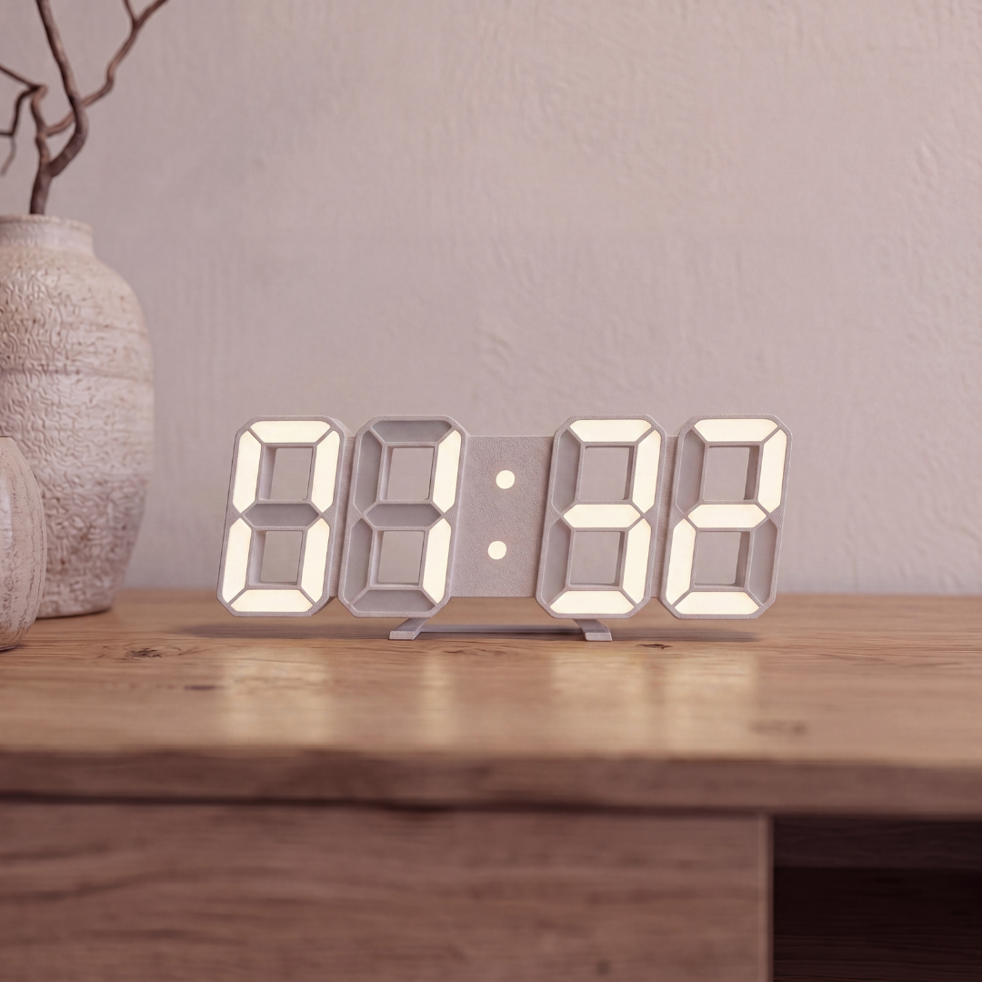 Modern 3D Digital LED Wall & Desk Clock