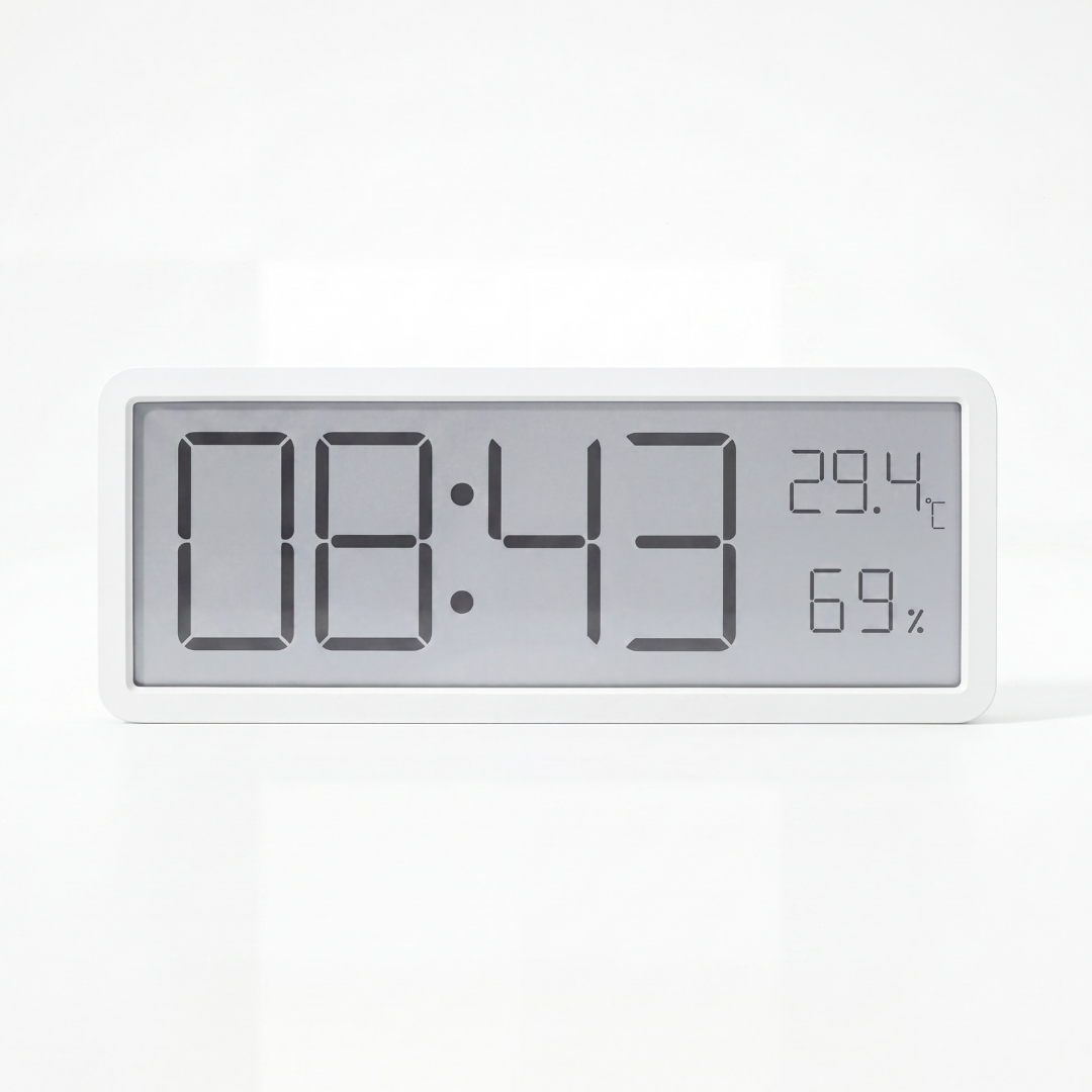Modern Minimalist LCD Digital Wall Clock
