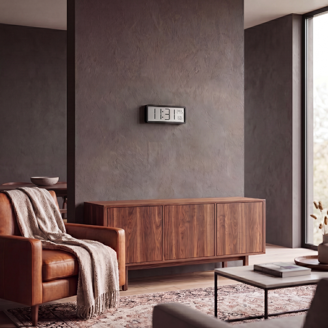 Modern Minimalist LCD Digital Wall Clock