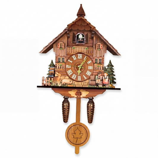Creative Wooden Cuckoo Wall Clock