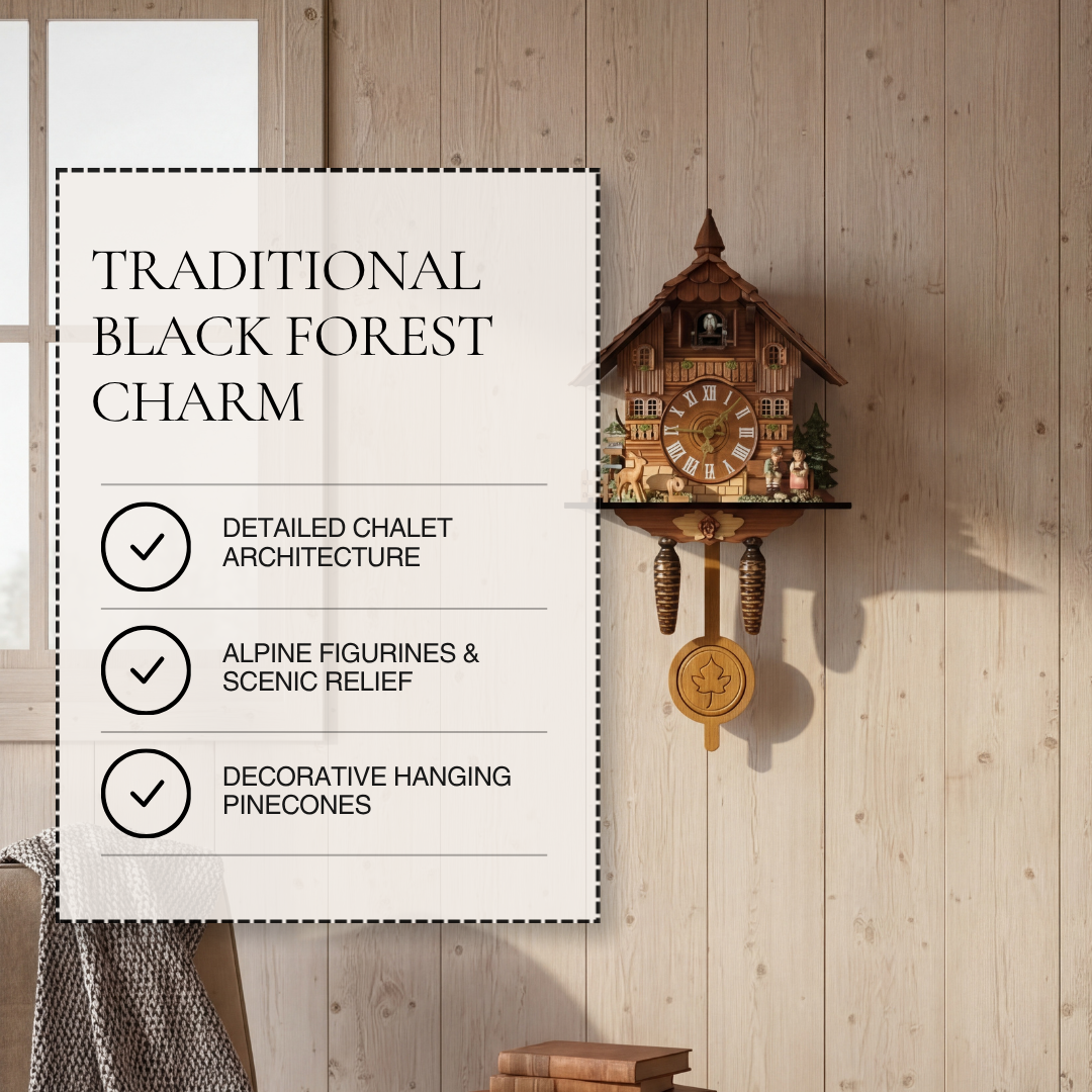 Creative Wooden Cuckoo Wall Clock