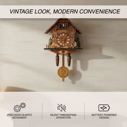 Creative Wooden Cuckoo Wall Clock