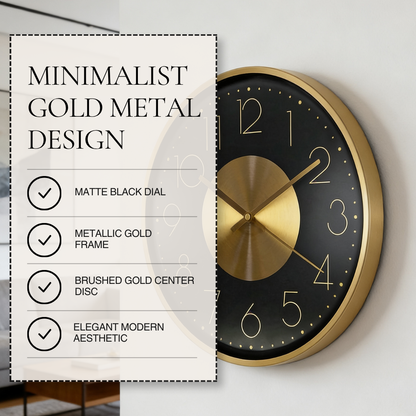 Modern Metal Wall Clock