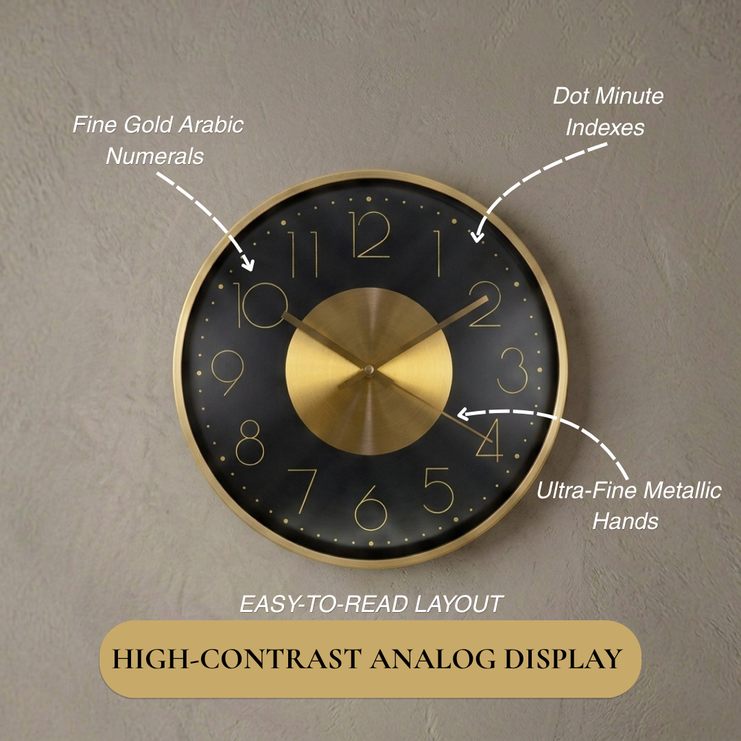 Modern Metal Wall Clock