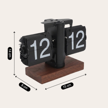 Vintage Mechanical Flip Desk Clock