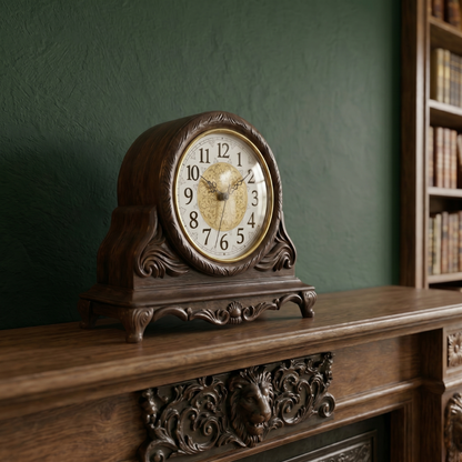 Vintage Wooden Mantel Clock