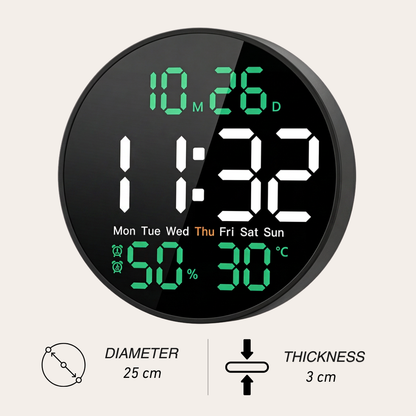 Modern Digital LED Wall Clock