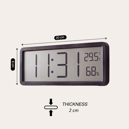 Modern Minimalist LCD Digital Wall Clock